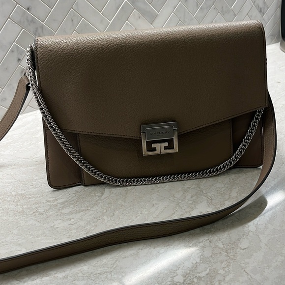 Givenchy Handbags - Gray givenchy leather lock purse